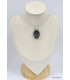Pendentif oval en Psilomélane ou Malachite noire Pendentifs pierres naturelles KC44.2