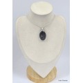 Pendentif oval en Psilomélane ou Malachite noire Pendentifs pierres naturelles KC44.2