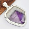 Pendentif argent et Auralite 23 Pendentifs pierres naturelles KC46.5
