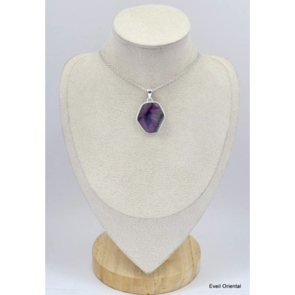 Petit Pendentif argent et Auralite 23 Pendentifs pierres naturelles KC46.6