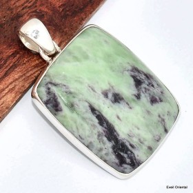 Pendentif rectangulaire en Kammérérite Pendentifs pierres naturelles KC47