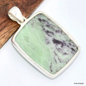 Pendentif rectangulaire en Kammérérite Pendentifs pierres naturelles KC47