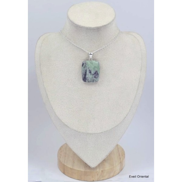 Pendentif rectangulaire en Kammérérite Pendentifs pierres naturelles KC47