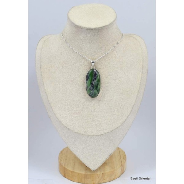 Pendentif Kammérérite oval allongé Pendentifs pierres naturelles KC47.1