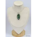 Pendentif Kammérérite oval allongé - Pendentifs pierres naturelles