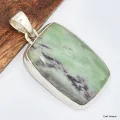 Pendentif Kammérérite verte mauve - Pendentifs pierres naturelles
