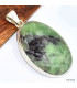 Pendentif argent Kammérérite verte mauve Pendentifs pierres naturelles KC47.4