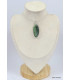Gros pendentif oval allongé Kammérérite verte Pendentifs pierres naturelles KC47.7