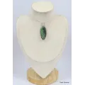 Gros pendentif oval allongé Kammérérite verte - Pendentifs pierres naturelles