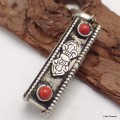 Pendentif tibétain Ghau Mantra de Chenrezi Bijoux tibetains bouddhistes ref 2350