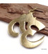 Pendentif tibétain Om hindouiste laiton corail Bijoux tibetains bouddhistes 6002.2