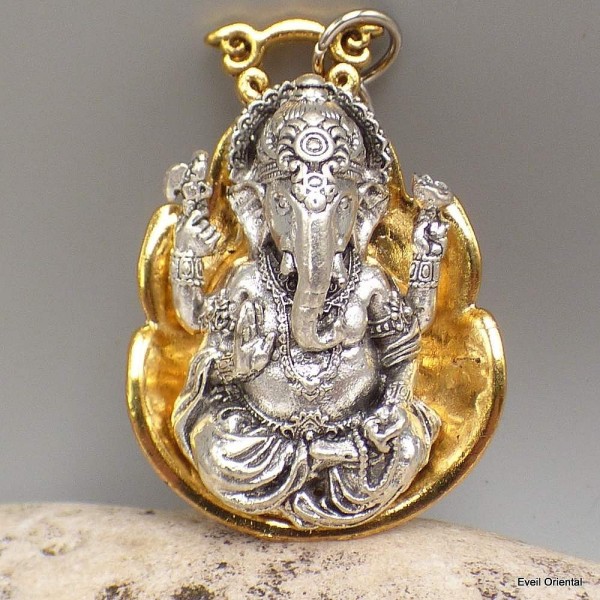 Porte-clé bouddhiste Ganesh Amulette tibétaine, porte-clé BNP16