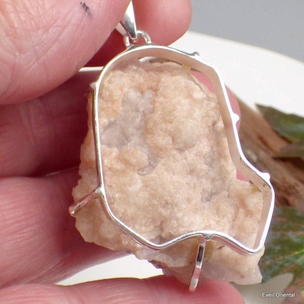 Pendentif Améthyste Rose de France brute (rare) Pendentifs pierres naturelles KC49