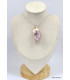 Pendentif Améthyste Rose de France brute (rare) Pendentifs pierres naturelles KC49