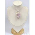Pendentif Améthyste Rose de France brute (rare) Pendentifs pierres naturelles KC49