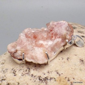 Rare Pendentif Améthyste Rose de France brute  Pendentifs pierres naturelles KC49.1