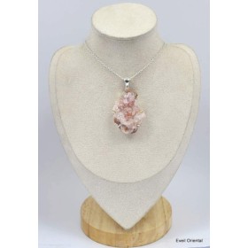 Rare Pendentif Améthyste Rose de France brute  Pendentifs pierres naturelles KC49.1