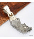 Pendentif argent Campo del Cielo - 1 Pendentifs pierres naturelles KC50.1