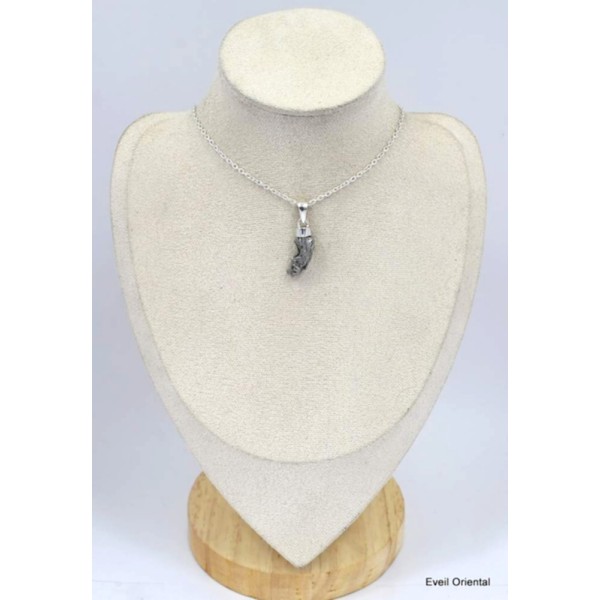 Pendentif argent Campo del Cielo - 1 Pendentifs pierres naturelles KC50.1