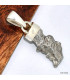 Pendentif argent Campo del Cielo - 2 Pendentifs pierres naturelles KC50.2