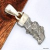 Pendentif argent Campo del Cielo - 2 Pendentifs pierres naturelles KC50.2