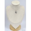 Pendentif argent Campo del Cielo - 2 Pendentifs pierres naturelles KC50.2