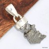 Pendentif argent Campo del Cielo - 2 Pendentifs pierres naturelles KC50.2