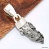 Pendentif argent Campo del Cielo - 3 Pendentifs pierres naturelles KC50.3