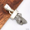 Pendentif argent Campo del Cielo - 4 Pendentifs pierres naturelles KC50.4