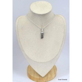 Pendentif meteorite Campo del Cielo - 5 Pendentifs pierres naturelles KC50.5