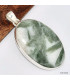 Gros pendentif Tourmaline verte sur quartz Pendentifs pierres naturelles KC51.3