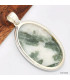 Gros pendentif Tourmaline verte sur quartz Pendentifs pierres naturelles KC51.3