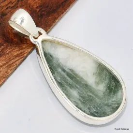 Pendentif goutte en Tourmaline sur quartz blanc - Pendentifs pierres naturelles