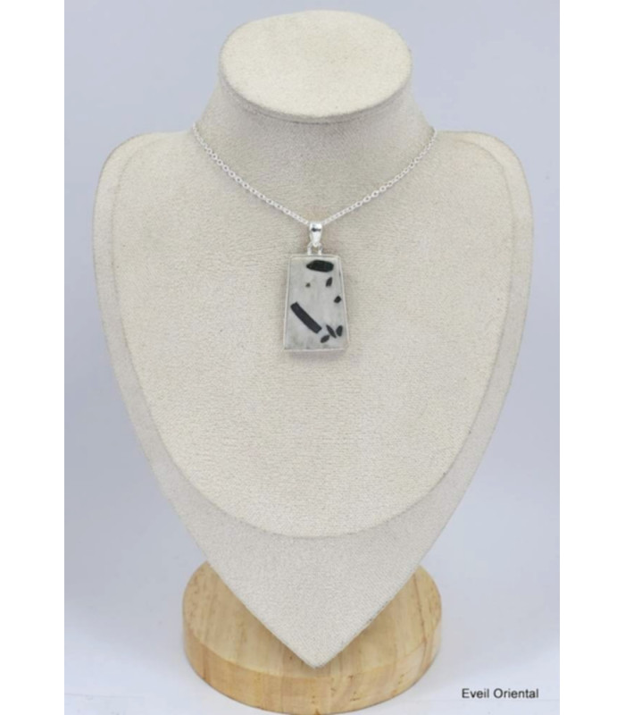 Pendentif Tourmaline verte trapèze Pendentifs pierres naturelles KC51.5