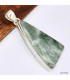 Pendentif Tourmaline verte triangulaire Pendentifs pierres naturelles KC51.6