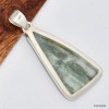 Pendentif Tourmaline verte triangulaire Pendentifs pierres naturelles KC51.6