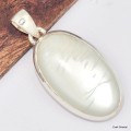 Grand Pierre de Lune blanche du Sri Lanka Pendentifs pierres naturelles KC52