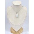 Grand Pierre de Lune blanche du Sri Lanka Pendentifs pierres naturelles KC52