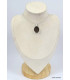 Pendentif oval Quartz fumé facetté Pendentifs pierres naturelles KC53