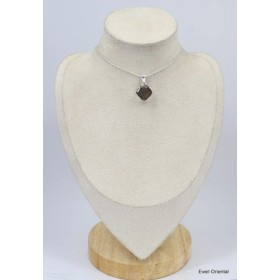 Pendentif losange Quartz fumé facetté Pendentifs pierres naturelles KC53.1