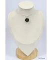 Pendentif rond en Quartz fumé facetté - Pendentifs pierres naturelles