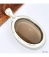 Gros pendentif Quartz fumé cabochon Pendentifs pierres naturelles KC53.5