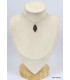 Pendentif losange Quartz fumé cabochon Pendentifs pierres naturelles KC53.6
