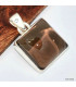 Pendentif carré en Quartz fumé cabochon Pendentifs pierres naturelles KC53.7