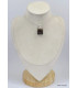 Pendentif carré en Quartz fumé cabochon Pendentifs pierres naturelles KC53.7