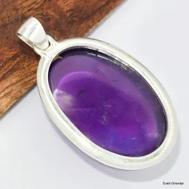 Gros pendentif en Améthyste cabochon - Pendentifs pierres naturelles