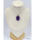 Gros pendentif en Améthyste cabochon Pendentifs pierres naturelles KC54