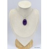 Gros pendentif en Améthyste cabochon Pendentifs pierres naturelles KC54