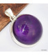 Pendentif rond en Améthyste naturelle Pendentifs pierres naturelles KC54.2