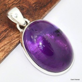 Pendentif en améthyste naturelle Pendentifs pierres naturelles KC54.4